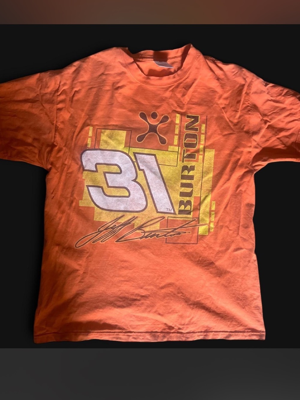 VINTAGE JEFF BURTON T SHIRT TEE CHASE AUTHENICS SIZE L NASCAR